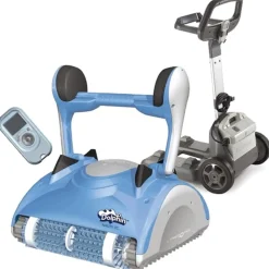 Dolphin robot electrique de piscine fond, parois et ligne d'eau avec télécommande - nauty tc