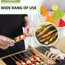 DOWNYPAWS - 200 brochettes en bois de bambou, adaptées à plusieurs scénarios