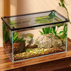 DOWNYPAWS - Accessoires d'aquarium-couvercle d'aquarium anti - saute-100*40cm