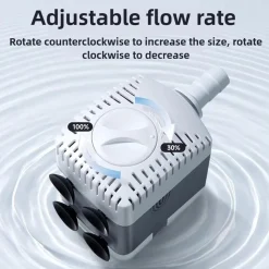 DOWNYPAWS - Bomba acuario 15w ultra silenciosa ajustable sumergible