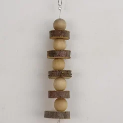 DOWNYPAWS - Boucles de bois de pomme pour rongeurs, snacks et jouets de mastication sphérique