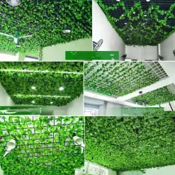 DOWNYPAWS - Branches de plantes artificielles, fleurs artificielles, vignes, plantes grimpantes 12 pièces