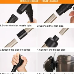 DOWNYPAWS - Changeur d'eau pneumatique semi - automatique pour aquarium