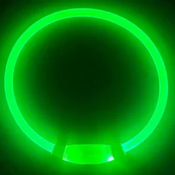 DOWNYPAWS - Collier lumineux rechargeable pour chien vert taille s : circonférence 30 cm