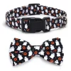 DOWNYPAWS - Collier pour chien d'halloween avec motifs de citrouille, fantôme et chauve - souris taille s : 1,5*40cm noir