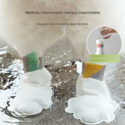 DOWNYPAWS - Couvoirs à pied jetables pour chien, non tissés, anti - glissement et imperméables taille s downypaws