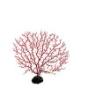 DOWNYPAWS - Décoration en corail et micro-plantes pour aquarium rouge