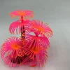 DOWNYPAWS - Décoration en corail doux simulé en silicone écologique pour aquarium rouge