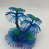 DOWNYPAWS - Décoration en corail doux simulé en silicone écologique pour aquarium bleu