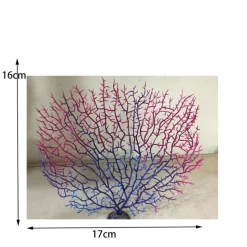 DOWNYPAWS - Décoration en corail et micro-plantes pour aquarium violet