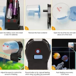 DOWNYPAWS - Distributeur nourriture automatique - minuteur intégré