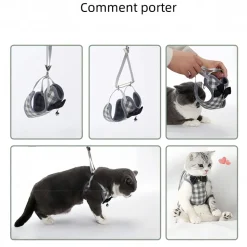 DOWNYPAWS - Ensemble de laisse pour chat l