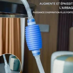 DOWNYPAWS - Filtre d'aquarium-aspirateur décoration d'aquarium-bleu 1,5 m