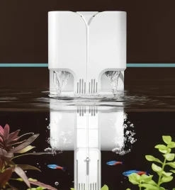 DOWNYPAWS - Filtre pour aquarium: générateur d'oxygène pompe de circulation et petite cascade en un - filtre mural pour purification de l'eau