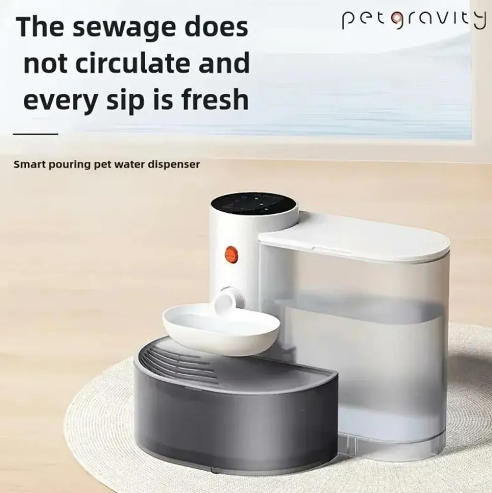 DOWNYPAWS - Fontaine à Eau Intelligente Rechargeable Par USB Pour Chat