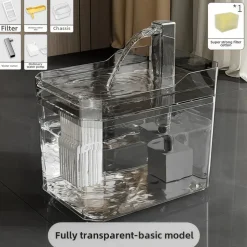 DOWNYPAWS - Fontaine à eau automatique pour chat bol d'alimentation fournitures animaux