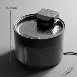 DOWNYPAWS - Fontaine à eau pour chat : en acier inoxydable filtre automatique grande capacité de circulation d'eau