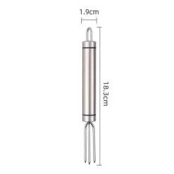 DOWNYPAWS - Fourchette pour maïs en acier inoxydable