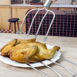 DOWNYPAWS - Fourchettes pour barbecue en acier inoxydable