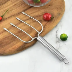 DOWNYPAWS - Fourchettes pour barbecue en acier inoxydable