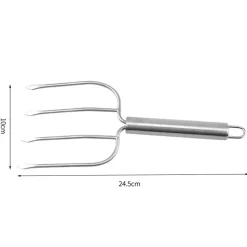 DOWNYPAWS - Fourchettes pour barbecue en acier inoxydable