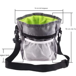DOWNYPAWS - Gamelle pliable pour chat-sac de dressage pour animaux de compagnie - gris