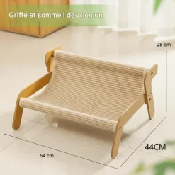 DOWNYPAWS - Griffoir pour chat lit