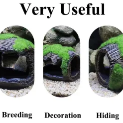 DOWNYPAWS - Grotte décorative mousse pour aquarium m