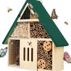 DOWNYPAWS - Hôtel à insectes en bois 24×29×8cm