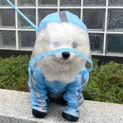 DOWNYPAWS - Imperméable pour chien- avec sac de rangement-taille m : longueur du dos : 32 cm