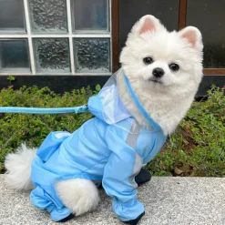 DOWNYPAWS - Imperméable pour chien- avec sac de rangement-taille l : longueur du dos : 37 cm