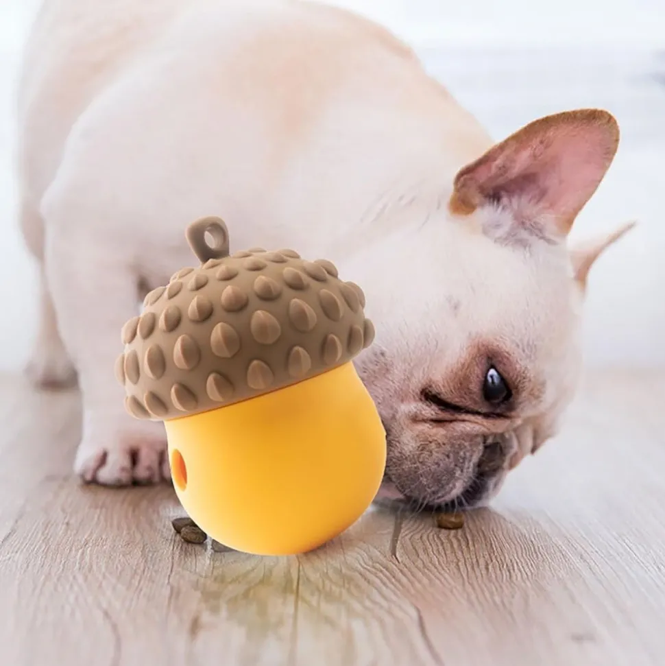 DOWNYPAWS - Jouets à mâcher bon pour le nettoyage des dents-fuite alimentaire en forme de noix