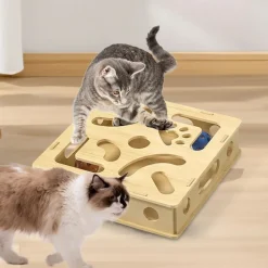 DOWNYPAWS - Jouets pour chats-6 boules de cloche-jouets interactifs-30*30*10cm