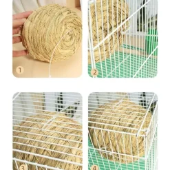 DOWNYPAWS - Jouets pour oiseaux-nid d'oiseau-grand tissé à la main 12,5 cm