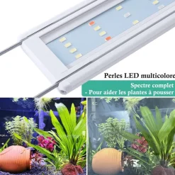 DOWNYPAWS - Lampe d'éclairage pour poissons-accessoires d'aquarium-28cm
