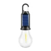 DOWNYPAWS - Lampe de camping solaire extérieure : lumière chaude d'ampoule tungstène pour ambiance tente