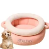 DOWNYPAWS - Lit pour chat amovible rose 40*40*18cm