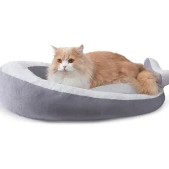 DOWNYPAWS - Lit pour chats et chiens appuie-tête en forme de b