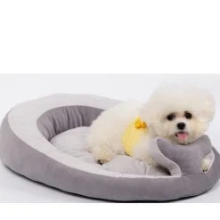 DOWNYPAWS - Lit pour chats et chiens appuie-tête en forme de b