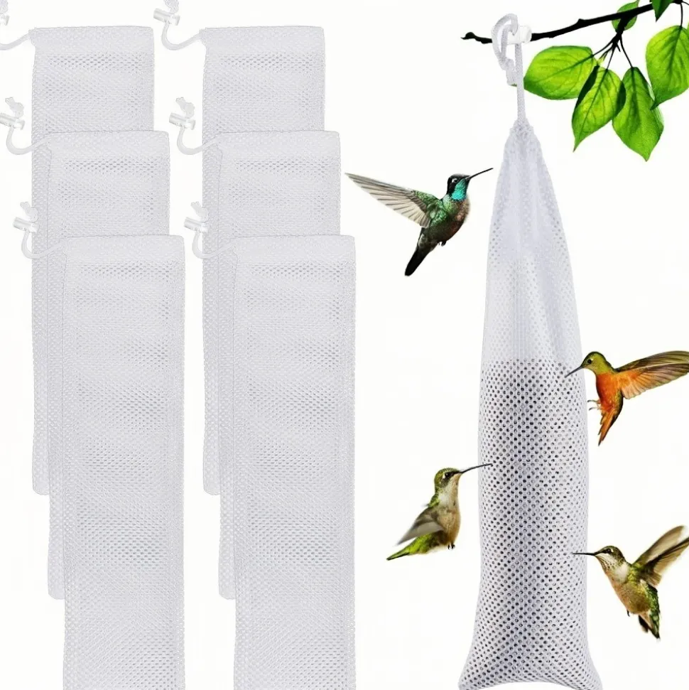 DOWNYPAWS - Lot de 6 mangeoires à chaussettes pour oiseaux sauvages
