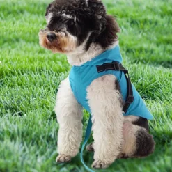 DOWNYPAWS - Manteau pour chiens-avec harnais-réfléchissant imperméable-vert taille 2xl