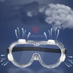 DOWNYPAWS - Masque de travaux antibuée, compatible avec des lunettes de vue