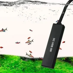 DOWNYPAWS - Mini chauffage pour aquarium de 10 watts : augmente la température de l'eau de 5 à 8 degrés