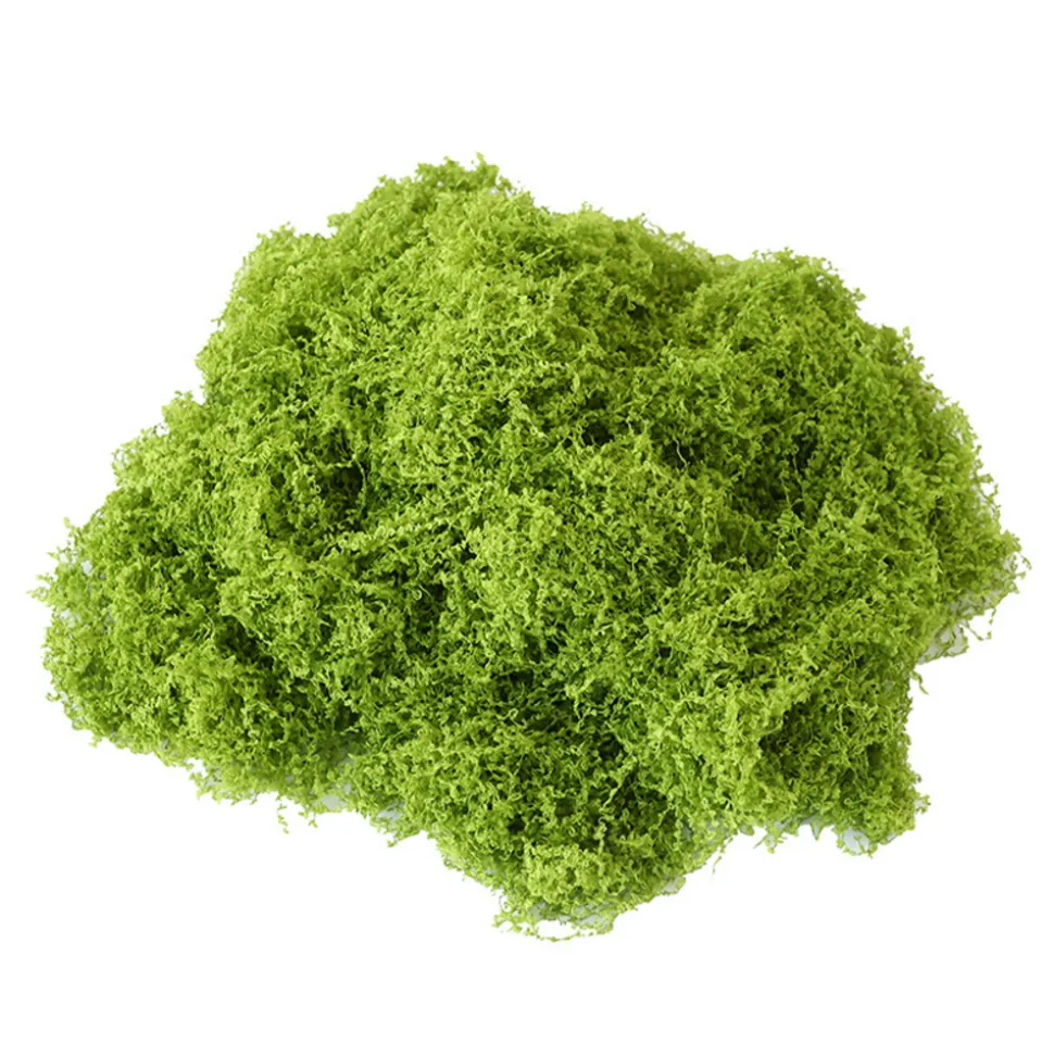 DOWNYPAWS - Mousse artificielle à grains fins pour gazon en pot 100 g vert foncé