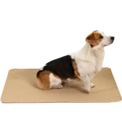 DOWNYPAWS - Nappe anti-urine pour animaux de compagnie réutilisable 50*70cm beige