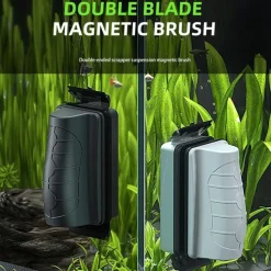 DOWNYPAWS - Nettoyeur magnétique flottant pour aquarium - grattoir