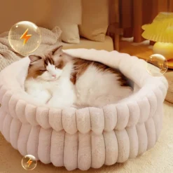 DOWNYPAWS - Nid pour chien et chat de petite taille, coussin épaissi et grand, 40*40cm