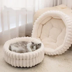 DOWNYPAWS - Nid pour chien et chat de petite taille, coussin épaissi et grand, 40*40cm