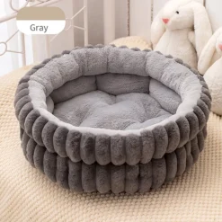 DOWNYPAWS - Nid pour chien et chat de petite taille coussin épaissi et grand 40*40cm gris foncé