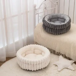 DOWNYPAWS - Nid pour chien et chat de petite taille coussin épaissi et grand 40*40cm gris foncé